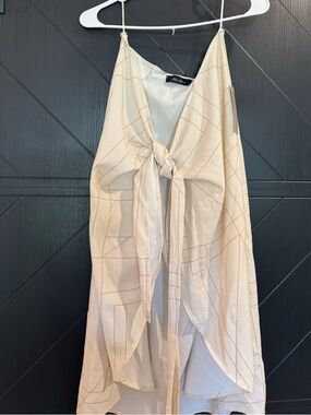 Anna Grace Cream Wrap Skirt Size Large